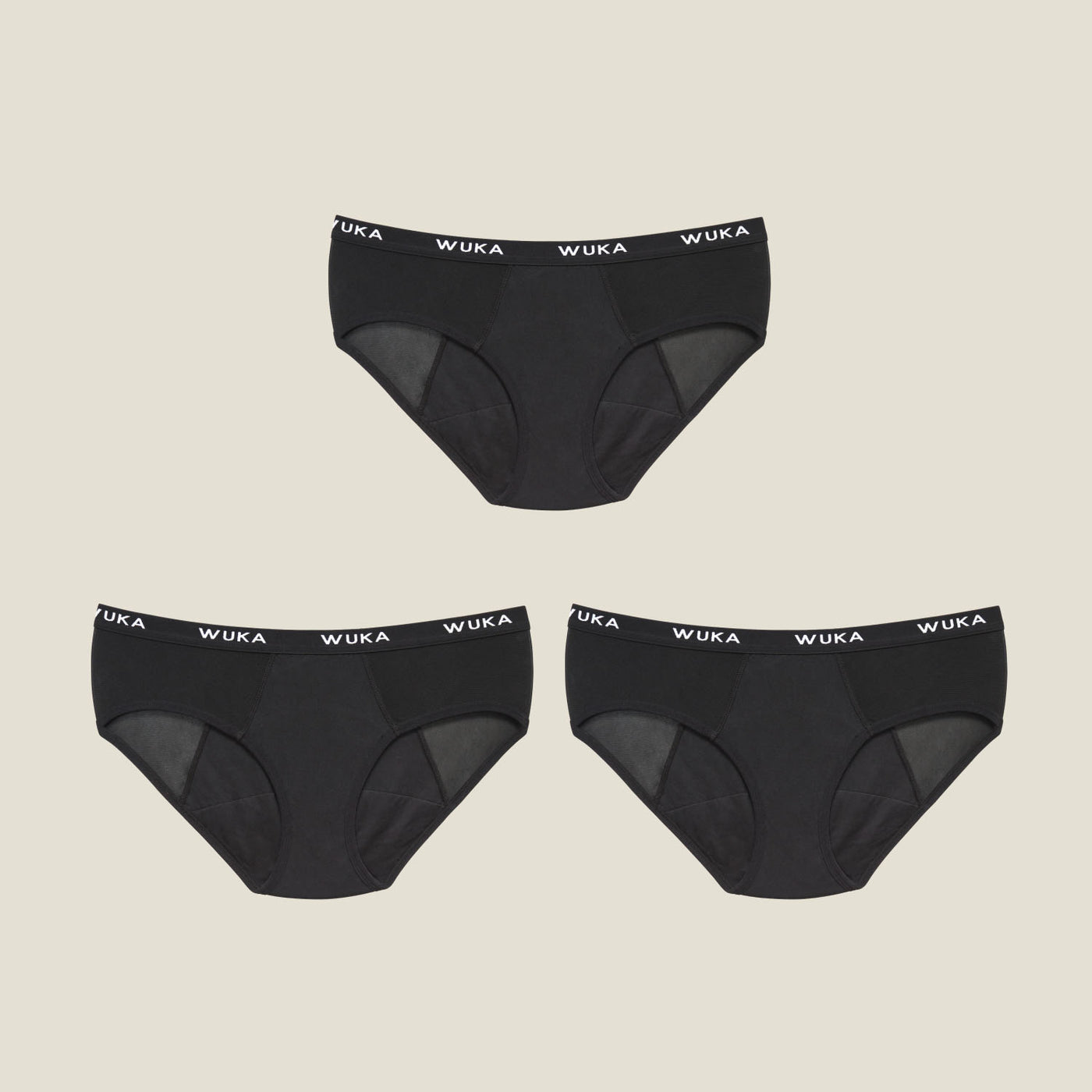 WUKA Ultimate™ Midi brief - 3 Pack Heavy Cycle Set
