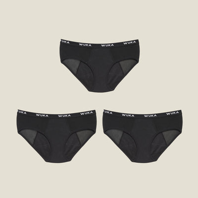 WUKA Ultimate™ Midi brief - 3 Pack Heavy Cycle Set