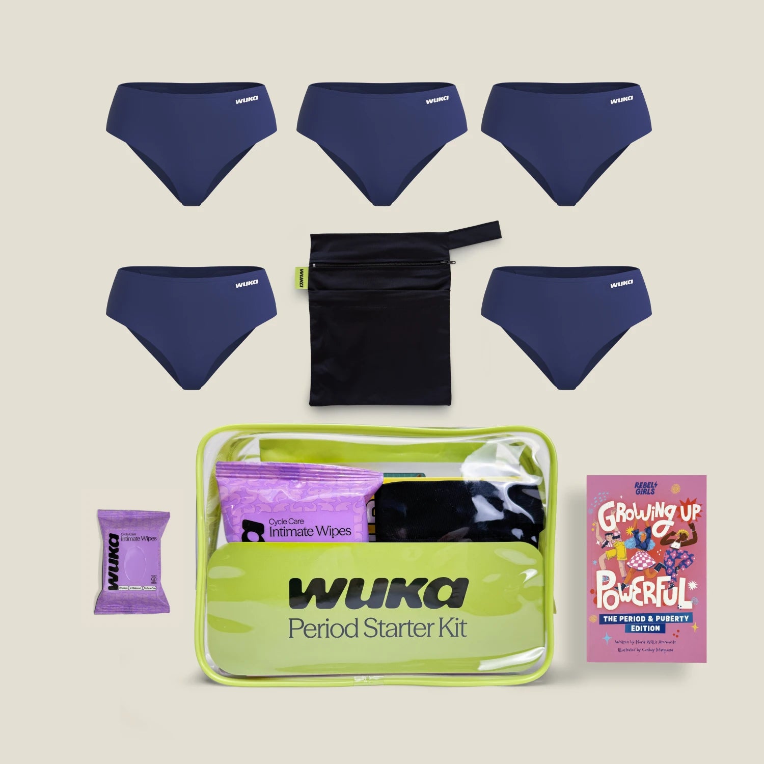 WUKA Teen Period Starter Kit - Midi - Super - Navy