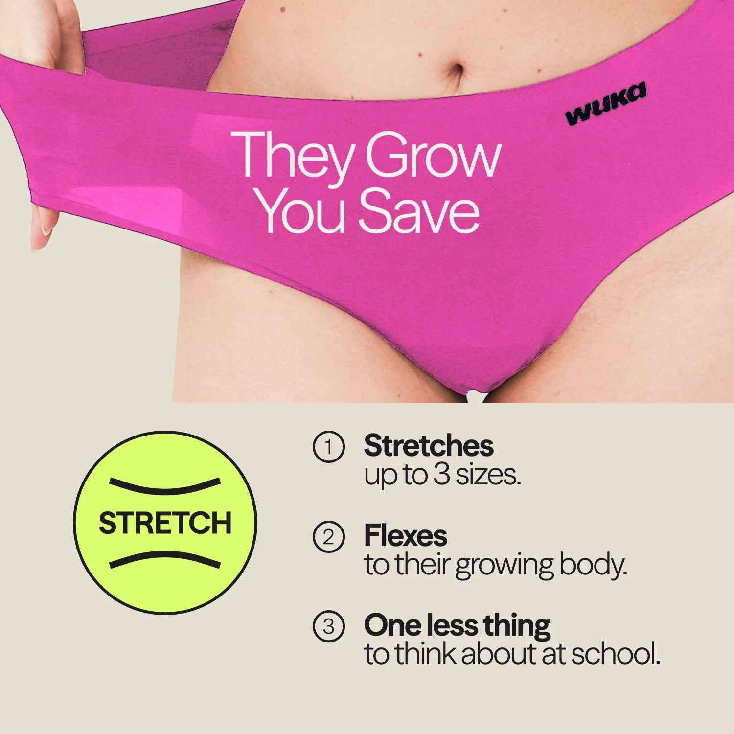 WUKA Period School Set - 1 Week - Heavy - Pinkest Pink