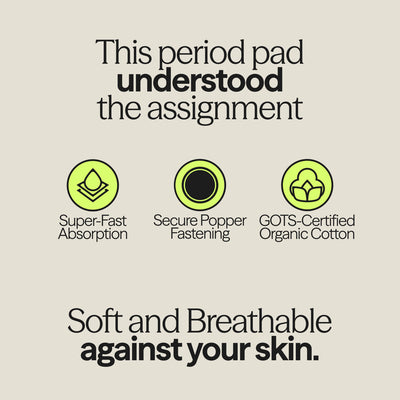 WUKA Reusable Period Pads Heavy - 2 Pack
