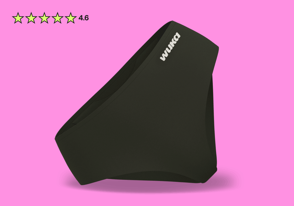 Rotation GIF graphic showing Teen Stretch Midi Brief period pants in Black, Lime and Pink. Highlighting the new 3 for £36 offer on 3-packs