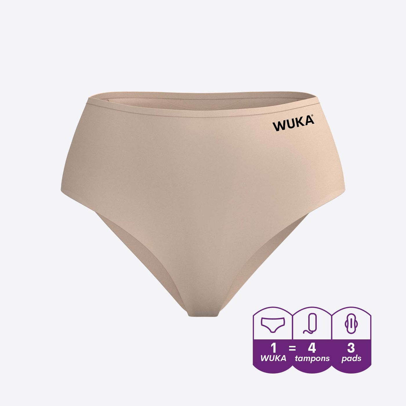 3D teen nude Teen Stretch Seamless Period Brief Heavy Light Nude | WUKA