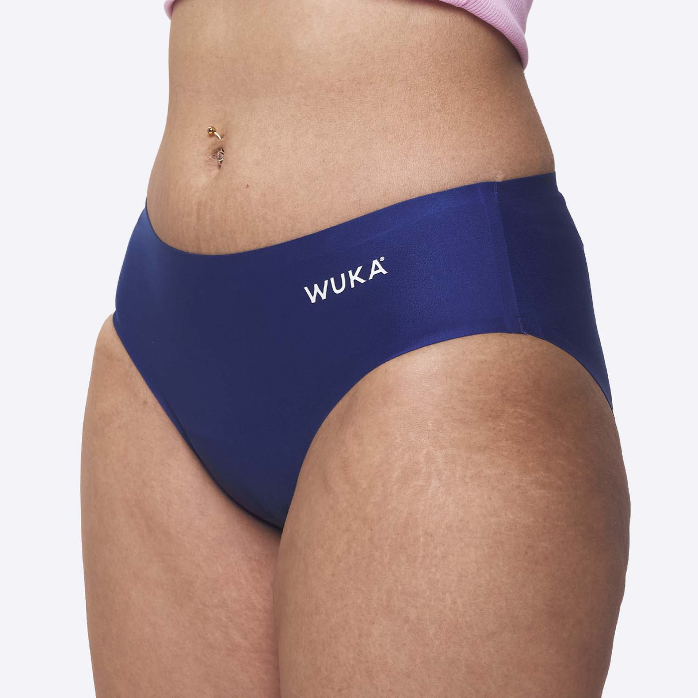 WUKA Teen Stretch Seamless Period Pants Style Heavy Flow Blue Colour Side