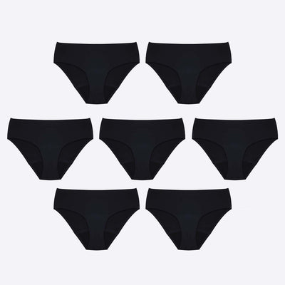 WUKA Perform Seamless Midi Brief Light Flow- 7 Full Switch Set Black